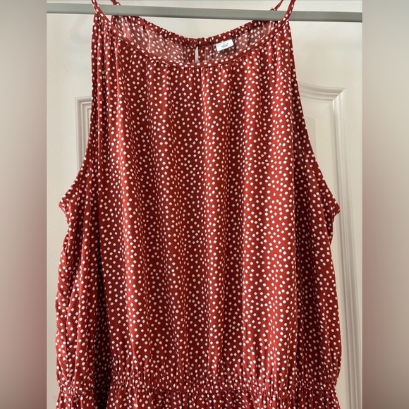 OLD NAVY LARGE NWT ROMPER SLEEVELESS RAYON POKA DOT - Picture 3 of 16
